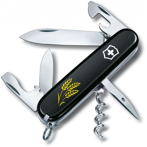 Ножі та мультитули Victorinox Складаний ніж Victorinox SPARTAN UKRAINE Колоски пшениці жовті 1.3603.3_T1338u