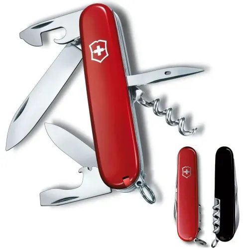 Ножі та мультитули Victorinox Складаний ніж Victorinox SPARTAN UKRAINE червоно-чорний 1.3603.1.3