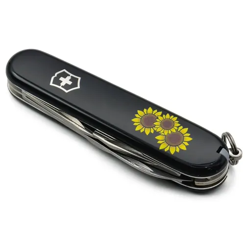 Ножи и мультитулы Victorinox Швейцарский складной нож 91мм Victorinox SPARTAN UKRAINE 1.3603.3_T1340u