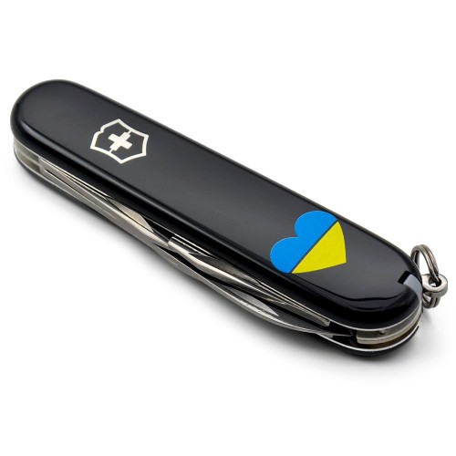 Ножі та мультитули Victorinox Складаний ніж Victorinox SPARTAN UKRAINE Серце синьо-жовте 1.3603.3_T1090u