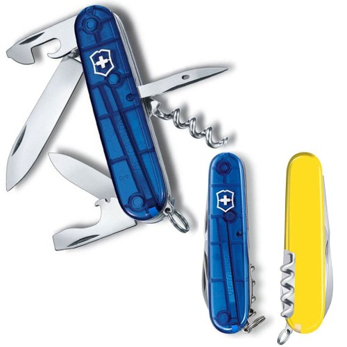 Ножи и мультитулы Victorinox Швейцарский складной нож Victorinox SPARTAN UKRAINE 1.3603.T2.8