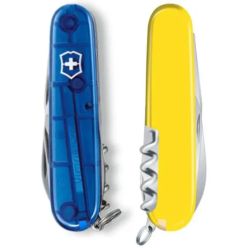Ножи и мультитулы Victorinox Швейцарский складной нож Victorinox SPARTAN UKRAINE 1.3603.T2.8