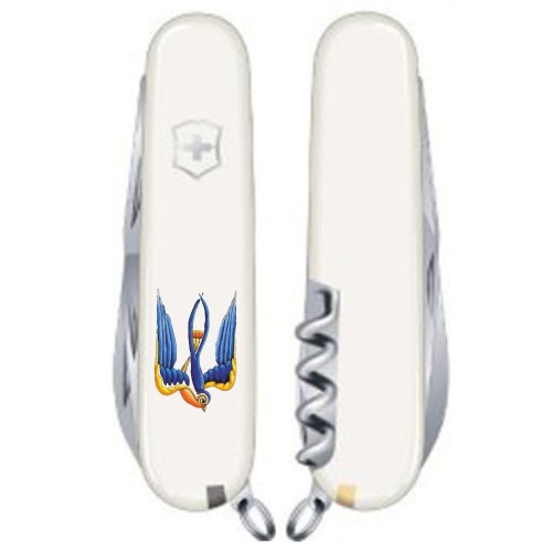 Ножі та мультитули Victorinox Складаний ніж Victorinox SPARTAN UKRAINE Тризуб-Ластівка 1.3603.7_T1230u