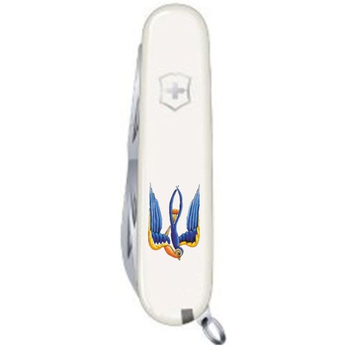 Ножі та мультитули Victorinox Складаний ніж Victorinox SPARTAN UKRAINE Тризуб-Ластівка 1.3603.7_T1230u