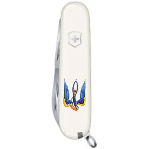 Ножи и мультитулы Victorinox Швейцарский складной нож 91мм Victorinox SPARTAN UKRAINE 1.3603.7_T1230u