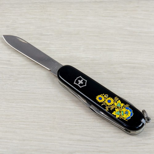 Ножі та мультитули Victorinox Складаний ніж Victorinox SPARTAN UKRAINE Квіти 1.3603.3_T1050u