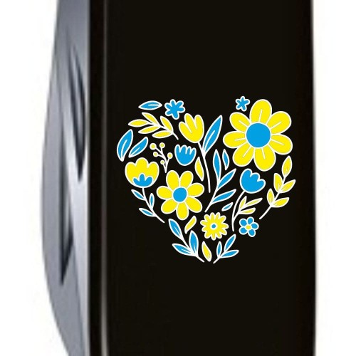 Ножи и мультитулы Victorinox Швейцарский складной нож 91мм Victorinox SPARTAN UKRAINE 1.3603.3_T1246u