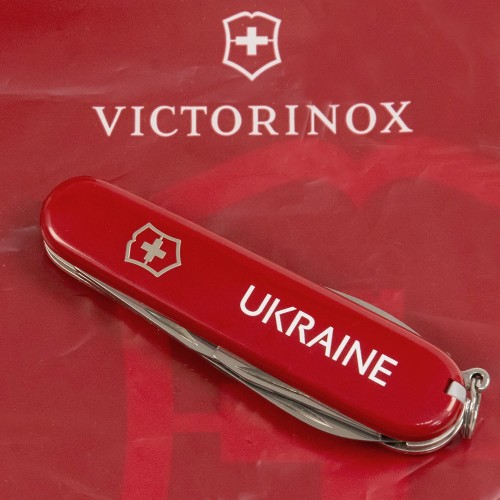 Ножі та мультитули Victorinox Складаний ніж Victorinox SPARTAN UKRAINE Ukraine біл. 1.3603_T0140u