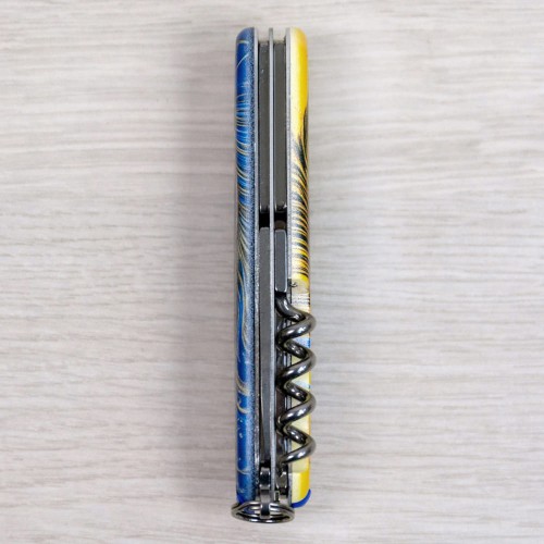 Ножи и мультитулы Victorinox Швейцарский складной нож 91мм Victorinox SPARTAN UKRAINE 1.3603.3.T3150pw