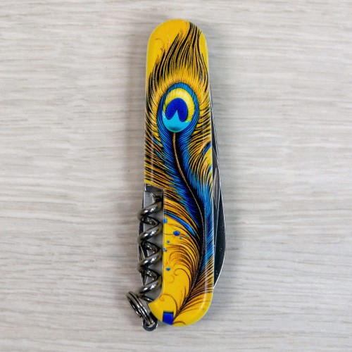 Ножи и мультитулы Victorinox Швейцарский складной нож 91мм Victorinox SPARTAN UKRAINE 1.3603.3.T3150pw