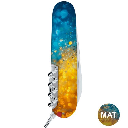 Ножи и мультитулы Victorinox Швейцарский складной нож 91мм Victorinox SPARTAN UKRAINE 1.3603.7.T3160pw