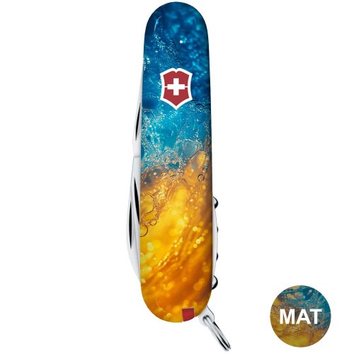 Ножи и мультитулы Victorinox Швейцарский складной нож 91мм Victorinox SPARTAN UKRAINE 1.3603.7.T3160pw