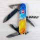 Ножи и мультитулы Victorinox Швейцарский складной нож 91мм Victorinox SPARTAN UKRAINE 1.3603.7.T3160pw