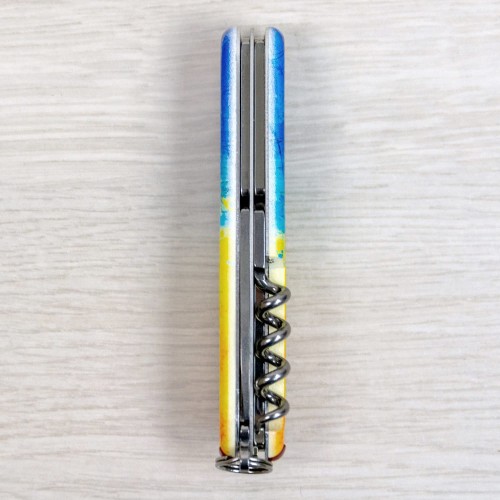 Ножи и мультитулы Victorinox Швейцарский складной нож 91мм Victorinox SPARTAN UKRAINE 1.3603.7.T3100pw