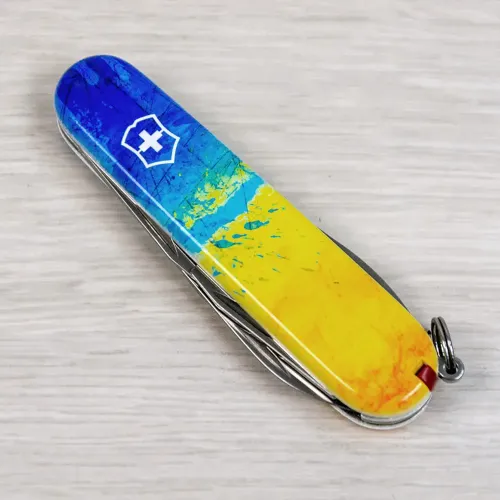 Ножі та мультитули Victorinox Складаний ніж Victorinox SPARTAN UKRAINE Жовто-синій малюнок 1.3603.7.T3100pw