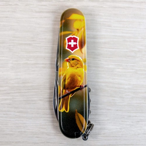 Ножи и мультитулы Victorinox Швейцарский складной нож 91мм Victorinox SPARTAN UKRAINE 1.3603.7.T3170pw