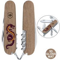 Складаний ніж Victorinox SPARTAN ZODIAC 3D Дерев'яний дракон 1.3603.7.Z3310h