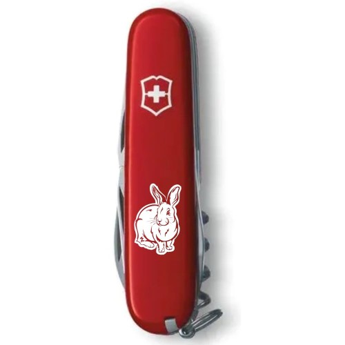 Ножі та мультитули Victorinox Складаний ніж Victorinox SPARTAN ZODIAC Водяний Кролик біл. 1.3603_Z2030u