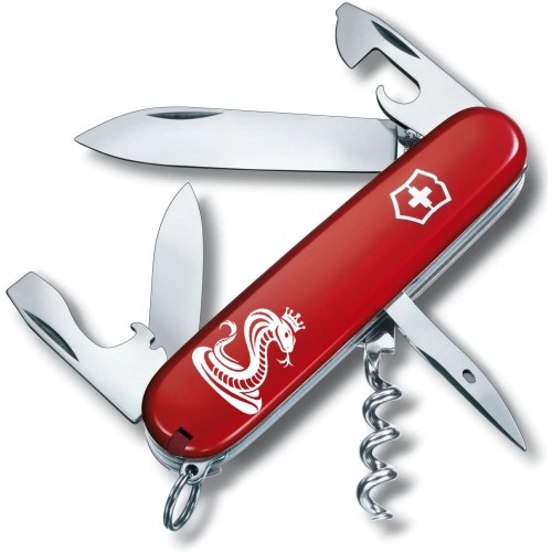 Ножи и мультитулы Victorinox Швейцарский складной нож 91мм Victorinox SPARTAN ZODIAC Кобра с короной 1.3603.Z4330u