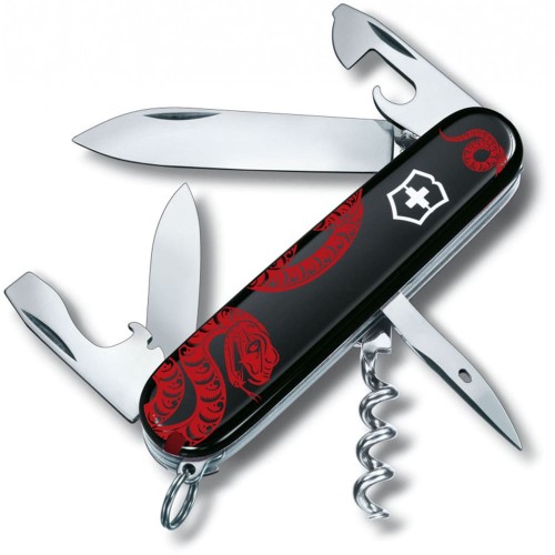 Ножи и мультитулы Victorinox Швейцарский складной нож 91мм Victorinox SPARTAN ZODIAC Красная змея 1.3603.3.Z4361u