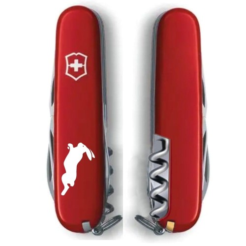 Ножі та мультитули Victorinox Складаний ніж Victorinox SPARTAN ZODIAC Спритний Кролик біл. 1.3603_Z2170u