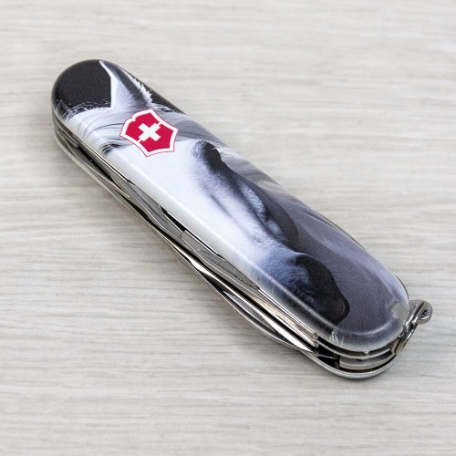 Ножи и мультитулы Victorinox Швейцарский складной нож 91мм Victorinox SUPER TINKER ANIMAL 1.4703.7.F1090pw