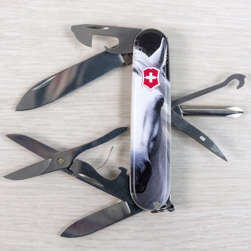 Ножи и мультитулы Victorinox Швейцарский складной нож 91мм Victorinox SUPER TINKER ANIMAL 1.4703.7.F1090pw