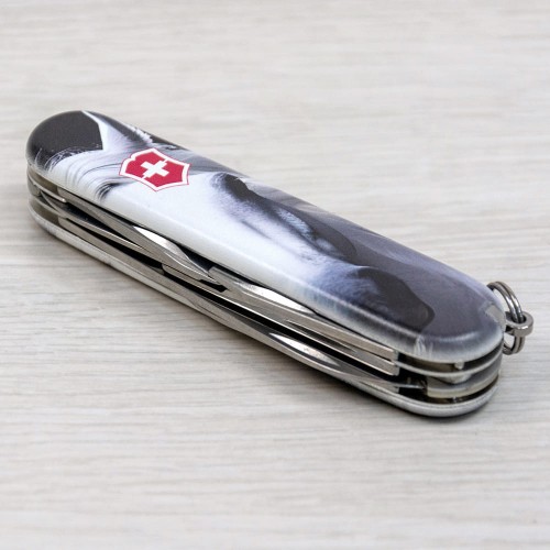 Ножи и мультитулы Victorinox Швейцарский складной нож 91мм Victorinox SUPER TINKER ANIMAL 1.4703.7.F1090pw