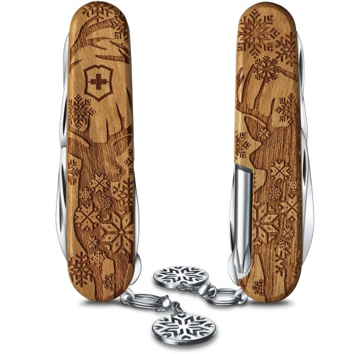 Ножи и мультитулы Victorinox Швейцарский складной нож 91мм Victorinox SUPER TINKER Winter Magic SE 1.4701.63E1