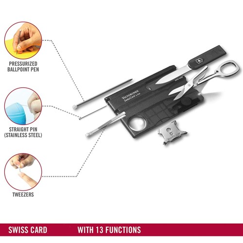 Ножи и мультитулы Victorinox Карта-мультитул Victorinox SWISSCARD LITE 0.7333.T3