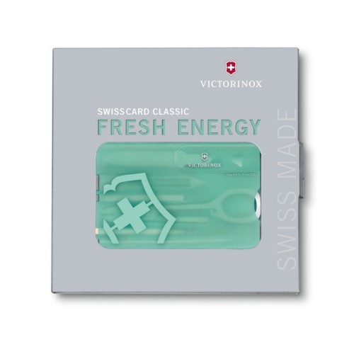 Ножі та мультитули Victorinox Картка-мультитул Victorinox SWISSCARD Fresh Energy SE 0.7145.T