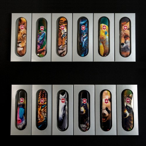 Ножи и мультитулы Victorinox Швейцарский складной нож 91мм Victorinox TINKER ANIMAL 1.4603.3.F1070pw