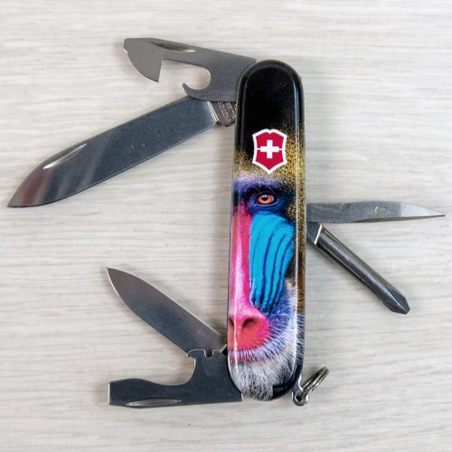Ножи и мультитулы Victorinox Швейцарский складной нож 91мм Victorinox TINKER ANIMAL 1.4603.3.F1070pw
