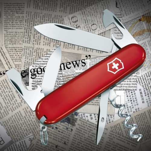 Ножи и мультитулы Victorinox Швейцарский складной нож 84мм Victorinox TOURIST 0.3603