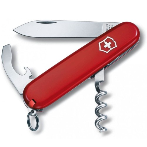 Ножі та мультитули Victorinox Складаний ніж Victorinox WAITER UKRAINE червоно-чорний 0.3303.1.3