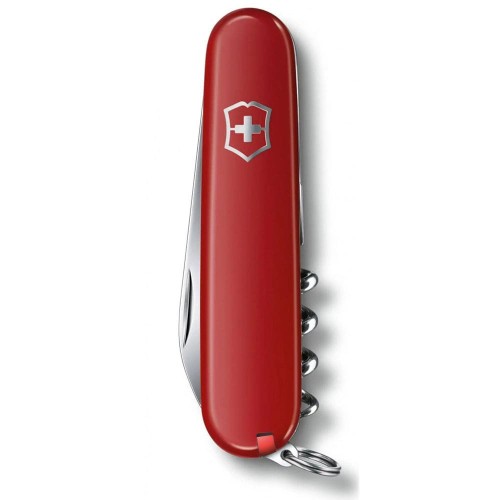 Ножі та мультитули Victorinox Складаний ніж Victorinox WAITER UKRAINE червоно-чорний 0.3303.1.3