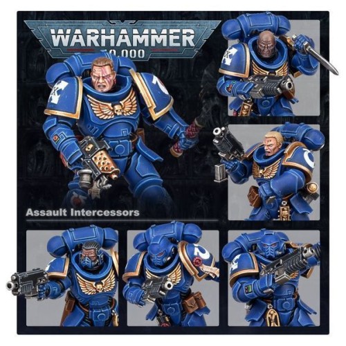 Space Marines Набор миниатюр WARHAMMER 40000: SPACE MARINES - ASSAULT INTERCESSORS
