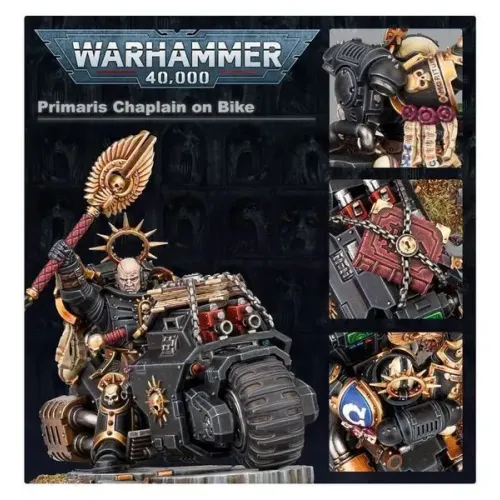 Primaris Space Marines Набор миниатюр WARHAMMER 40000: SPACE MARINES - PRIMARIS CHAPLAIN ON BIKE