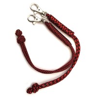 Темляк з карабіном Червоно-Чорний