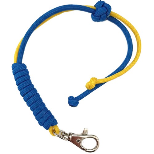 Ланцюжки, підвіски Темляк з карабіном Синьо-Жовтий Ланцюжки, підвіски Темляк з карабіном Синьо-Жовтий