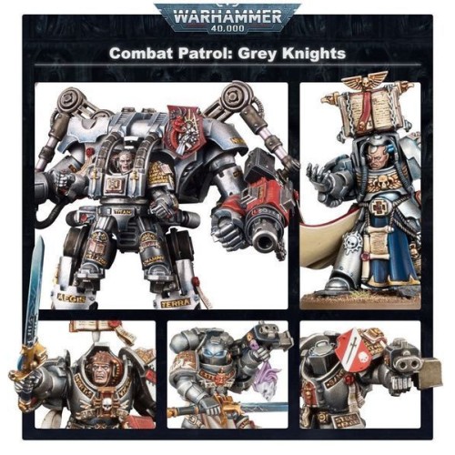 Комбат патрулі та батлфорси Набор миниатюр WARHAMMER 40000: COMBAT PATROL - GREY KNIGHTS
