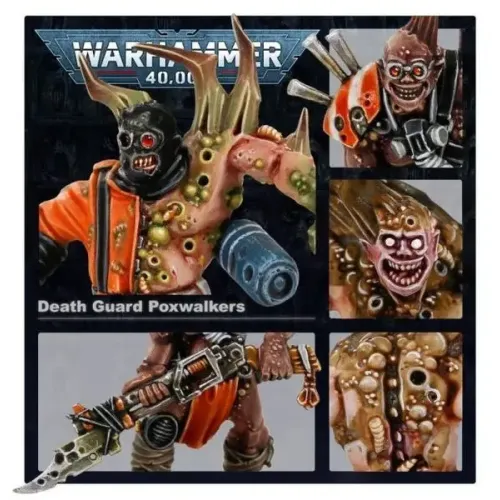 Death Guard Набор миниатюр WARHAMMER 40000: DEATH GUARD - POXWALKERS