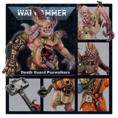 Death Guard Набор миниатюр WARHAMMER 40000: DEATH GUARD - POXWALKERS