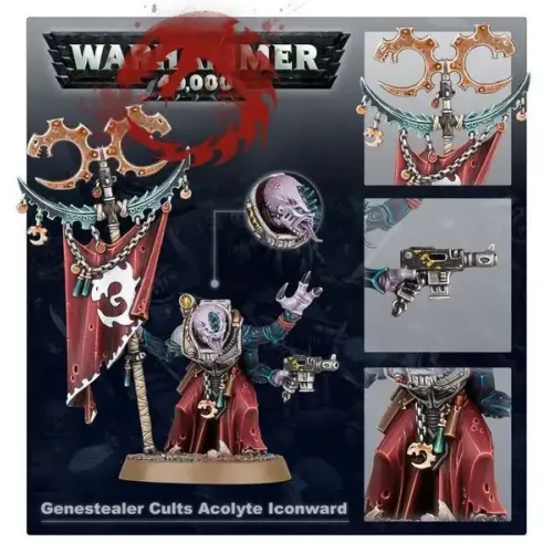 Genestealer cults Мініатюра WARHAMMER 40000: GENESTEALER CULTS - ACOLYTE ICONWARD