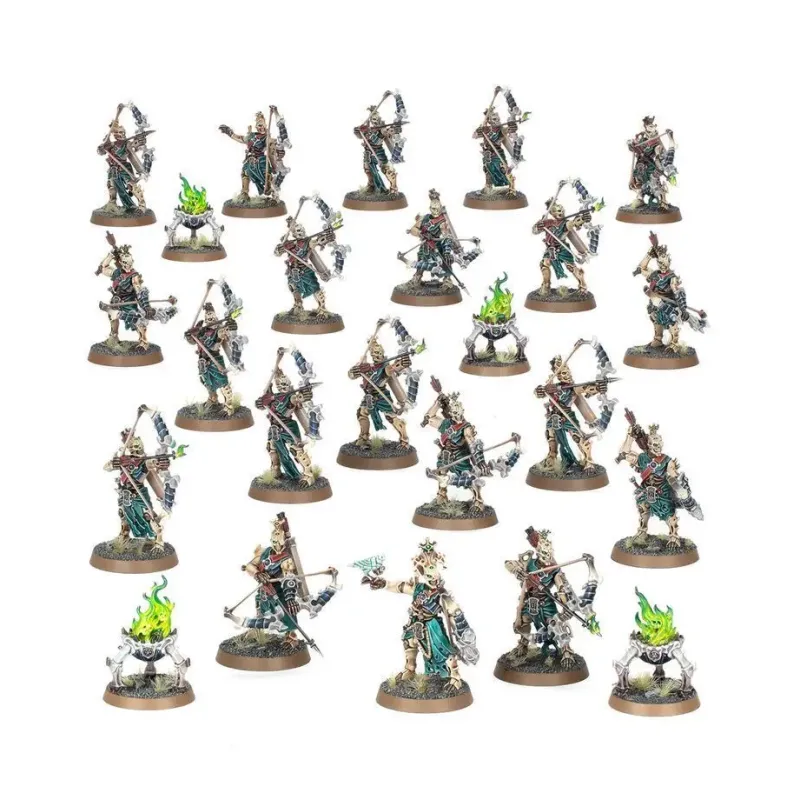 Набор миниатюр AGE OF SIGMAR: OSSIARCH BONEREAPERS — MORTEK TRIAXES