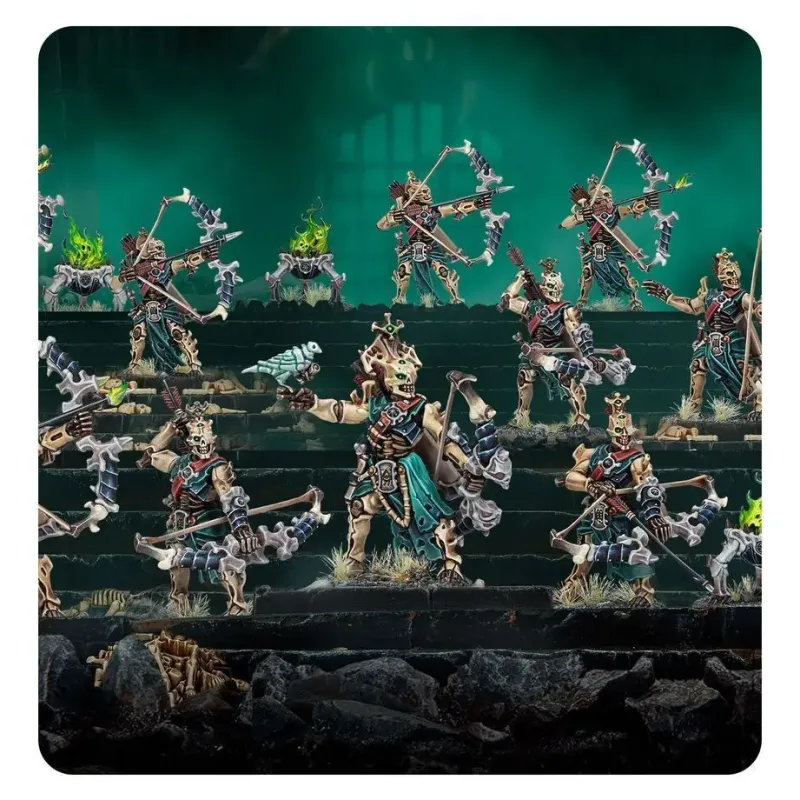 Набор миниатюр AGE OF SIGMAR: OSSIARCH BONEREAPERS — MORTEK TRIAXES