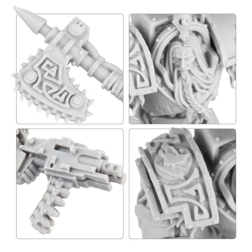 Набір мініатюр WARHAMMER 40000: SPACE WOLVES - WOLF GUARD TERMINATORS