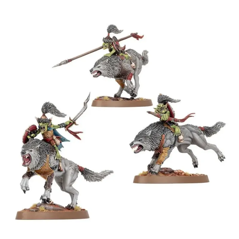 Набір мініатюр GLOOSMPITE GITZ - SNARLBOSS / WOLFGIT RETINUE