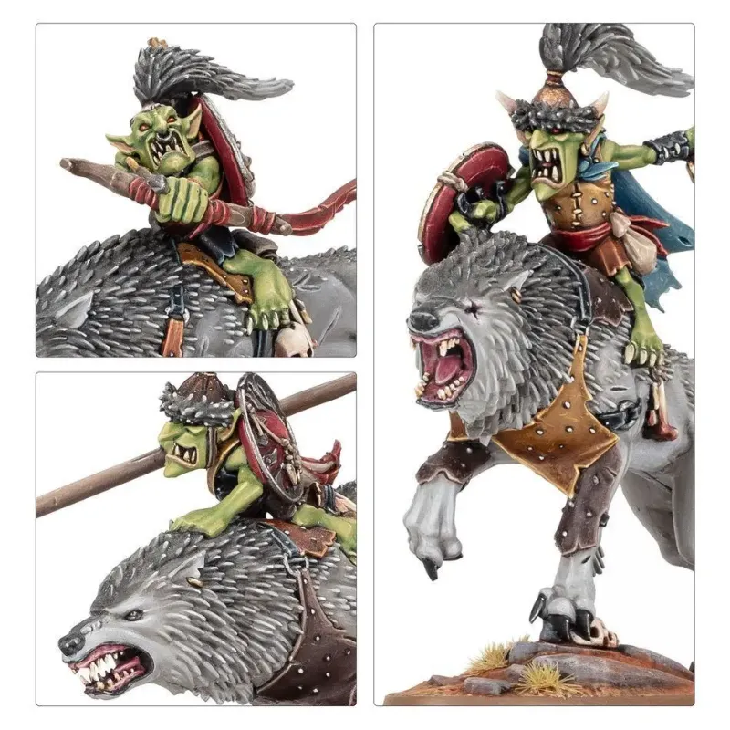 Набір мініатюр GLOOSMPITE GITZ - SNARLBOSS / WOLFGIT RETINUE