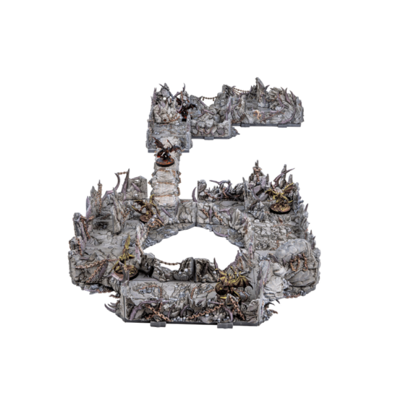 Террейн Dungeons & Lasers Demonic Caves Pre-Painted